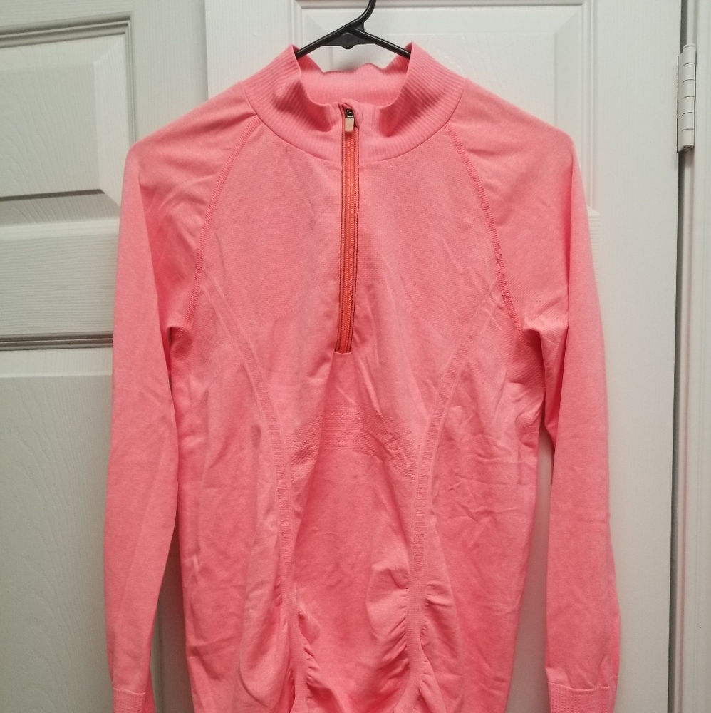 Athleta long sleeve zip up work out top
